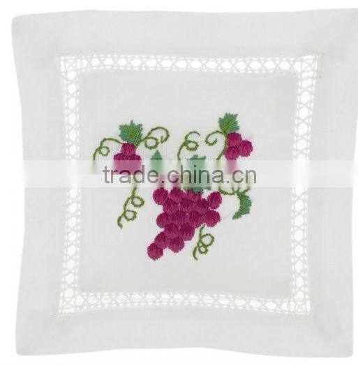 Hand embroidered Lavender Pillow Sachet - Lavender Linen