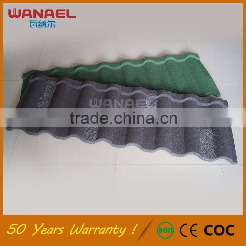 Decorative stone for Wanael Milan No-fading light weight spanish tile Corrugated Roof