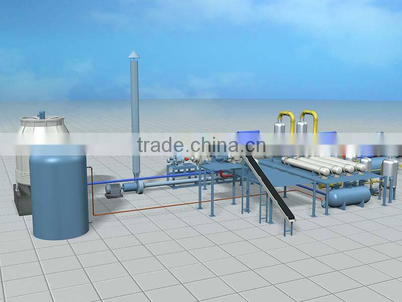 Waste tyre pyrolysis factory