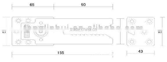 metal furniture joint sectional sofa connecting hardware D086