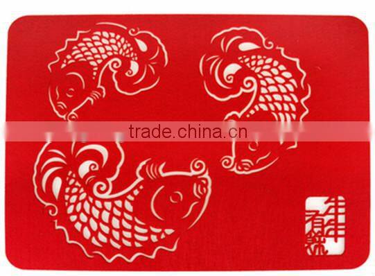 laser cut felt coaster with diamter 15cm