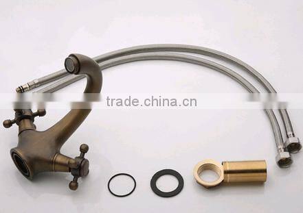 Electroplating Antique European Style Bathroom Basin Faucet Sink tap