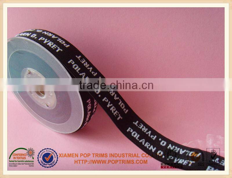 Polyester custom jacquard elastic webbing