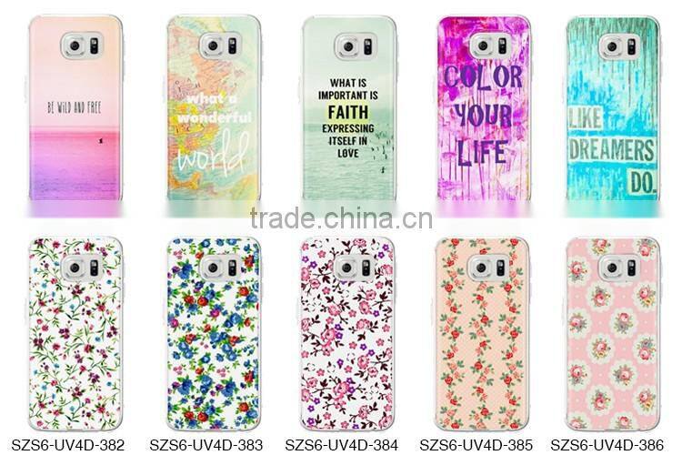 2016 fashion protective case custom 3d printed printing flip mobile phone case cover for samsung edge lite S6 galaxy j5 j2