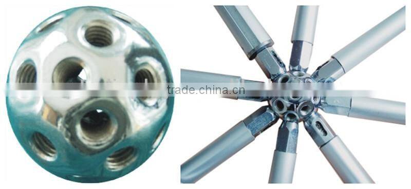 aluminum tube display