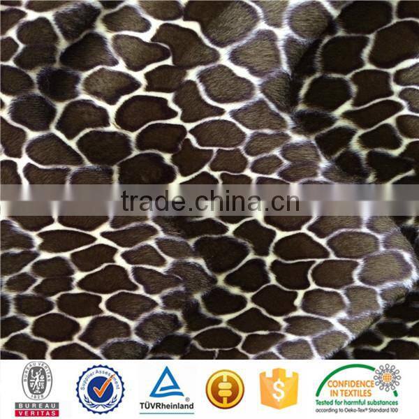 100%polyester snake skin print upholstery fabric for Europe and america market