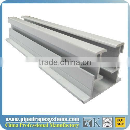 Double rail curtain accessories, Aluminum electric curved motor 6-30m curtain track with reomte control