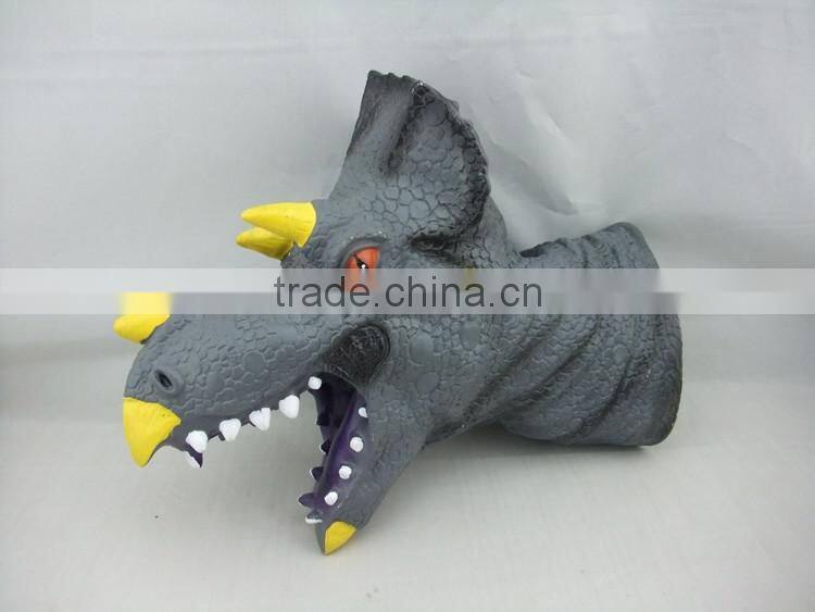 DW2401678 Kids dino PVC dinosaur puppet animal hand puppet