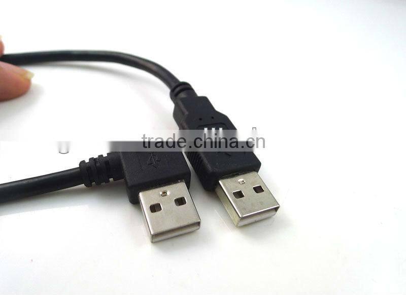 Right Angle USB 2.0 Male To Male Extension USB Cable 20CM Cord