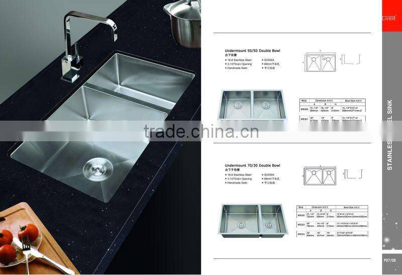 cUPC kitchen sink inserts single bowl 3018A