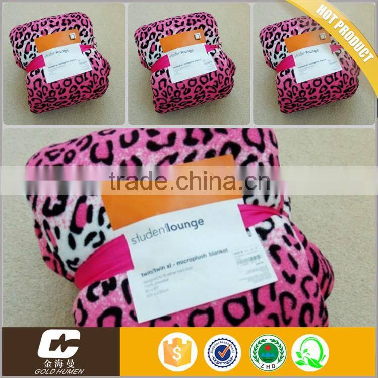 Animals Pattern Printing King Queen Full Micro Fleece Flannel Fleece Blanket
