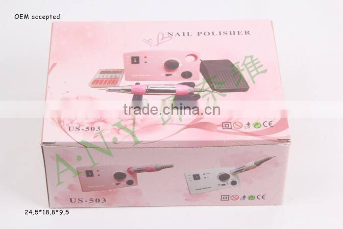 Professional Pink High Quality 30000RMP Nail Art Curing Polishing Drill Electric Pedicure Machine Price