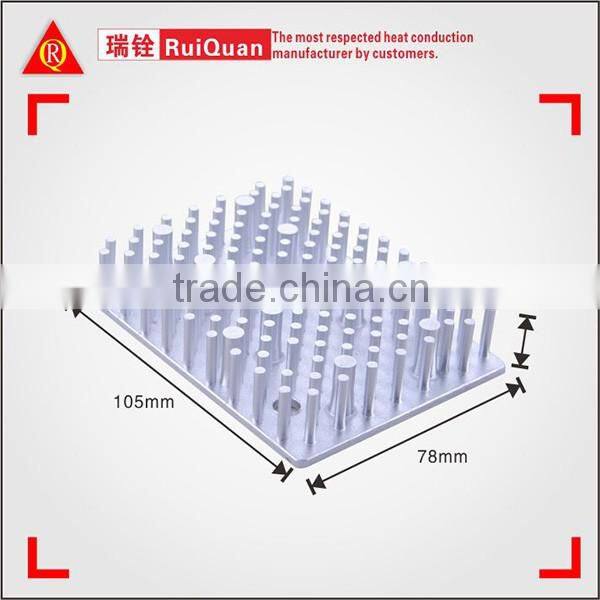 Mill Finishing Aluminum Heat Sink /Silver Anodized Cold Forging Aluminum heatsink