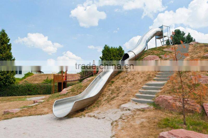 Cusomized playground stainless steel tube slide