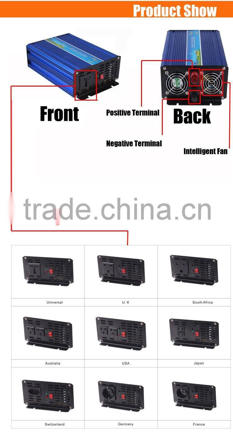 Chenf 800W For Home/Office Appliances Off Grid 12/48V DC to 110/240VAC Pure Sine Wave Home Use Inverter