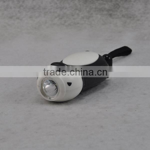 Cartoon Hand Crank Dynamo Flashlight