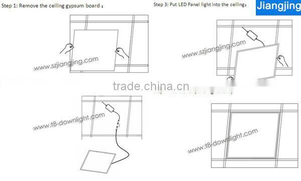 Chinese Professional Lighting 3 years warranty CRI>85 600*600 dimmable 40w square led panel light lamp