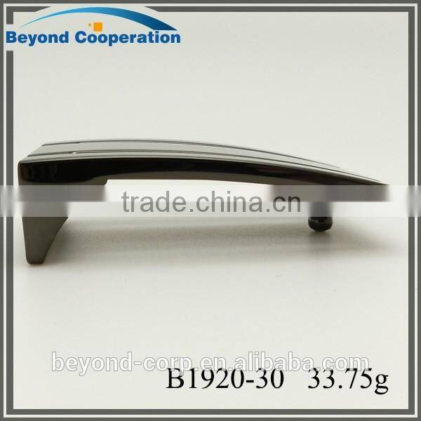 2016 new mould flap plaque buckle shiny gun metal nickel-free coating plain plate buckle