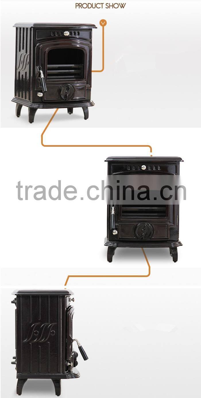 New design smokeless wood burning stove brown surface