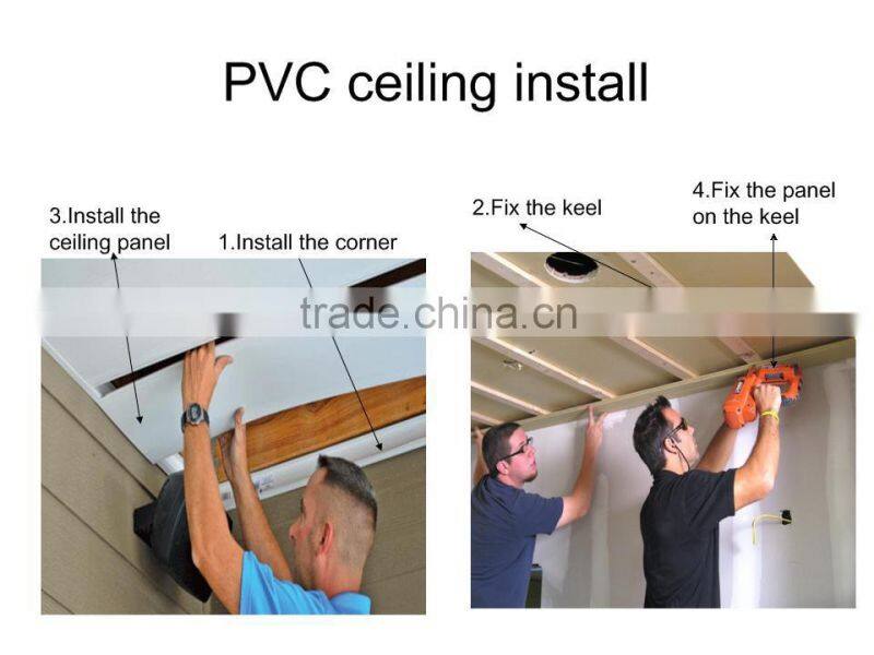 china decorative pvc plastic composite vinyl ceiling wall panels wall cladding design