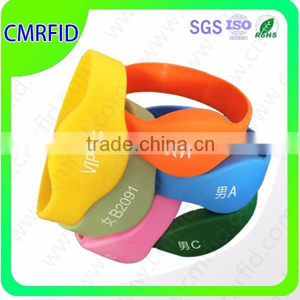 CMRFID Wholesale Silicone swimming, party rfid bracelet with factory price
