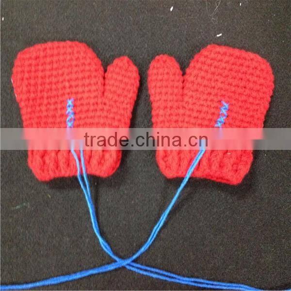 blue and red baby Crochet Boxing Outfit