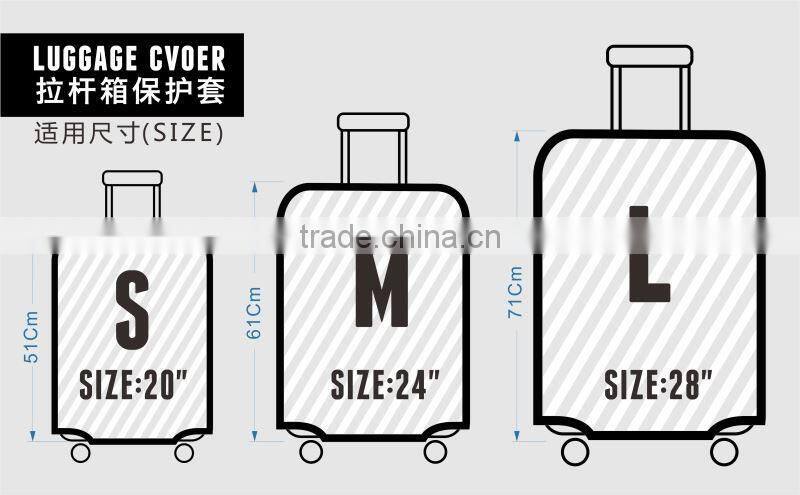 Custom Non Woven Luggage Cover/ canvas fabric luggage cover