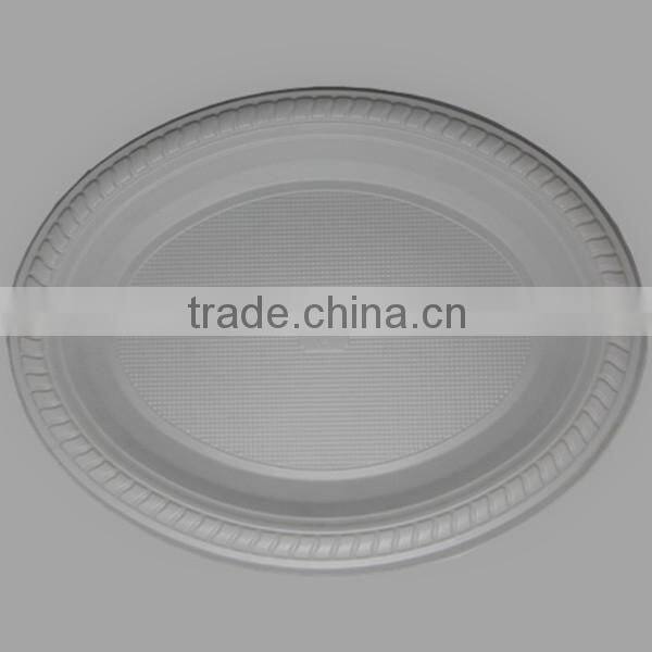 9x11 inch Disposable Oval Plastic Plates Cake Dishes