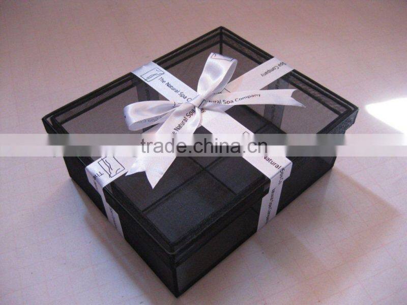 decorative organza gift cosmetic boxes