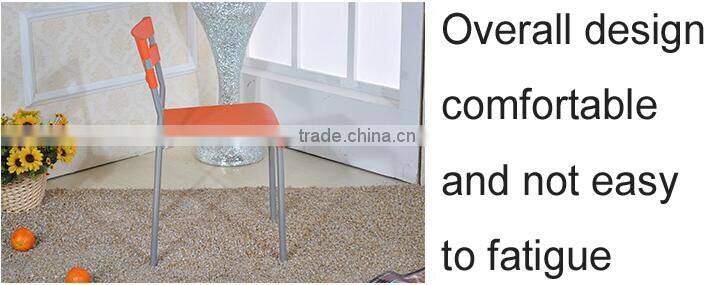 2016 popular simple design modern metal chair for dining