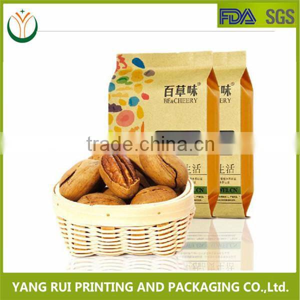 Chinese Factory Moisture Proof Foil Lined Paper Food Packaging Bag