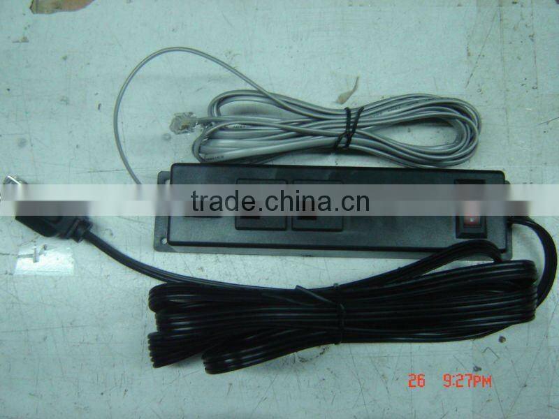 American 2 outlets socket with USB&ON/OFF switch&RJ11