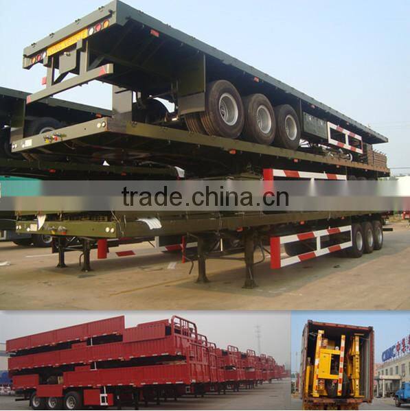 Cheap 60 tons tri-axle wheat corn rice transport semi trailer