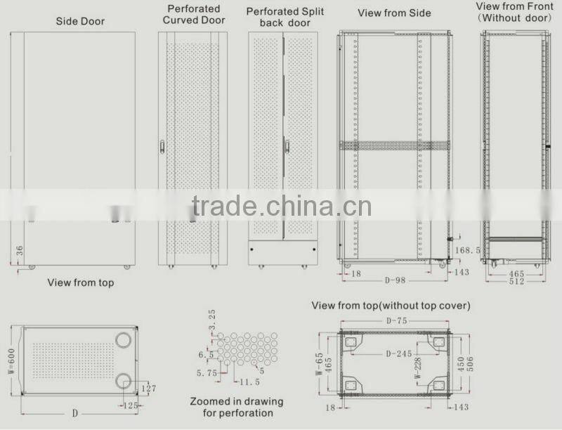 800*1000 19" Server Rack Cabinet 42U | 19" server rack | 19" server rack cabinet