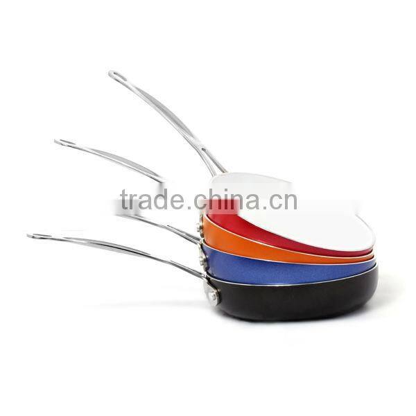 aluminum non-stick frying pan with color painting