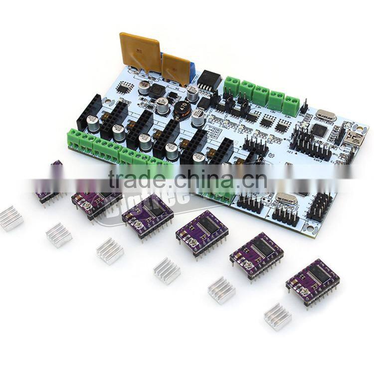 BIQU 2016 highest demand products 3D Printer Kits Mother Board RepRap Rumba Board With 6pcs DRV8825 Stepper Driver