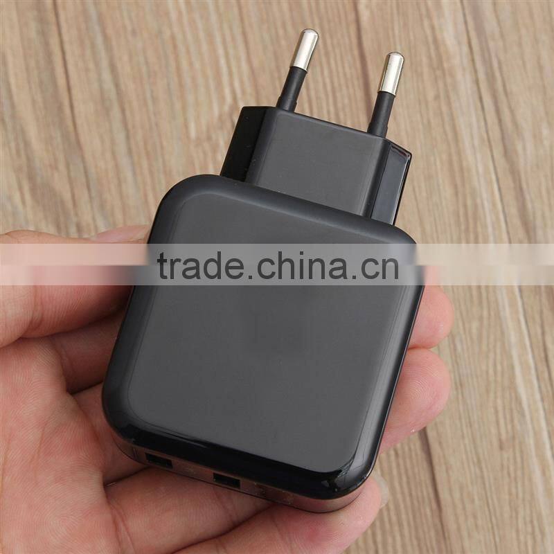 EU plug adapter 5V 4.8A USB wall charger 4.8A for iPhone/iPad and Samsung