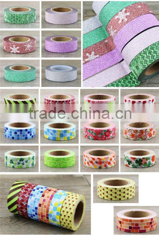 Lovely gold blocking masking tape wholesale with customize design