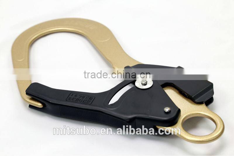 Gold&Black Double Lock Quick Release Lineman Metal Snap Hook