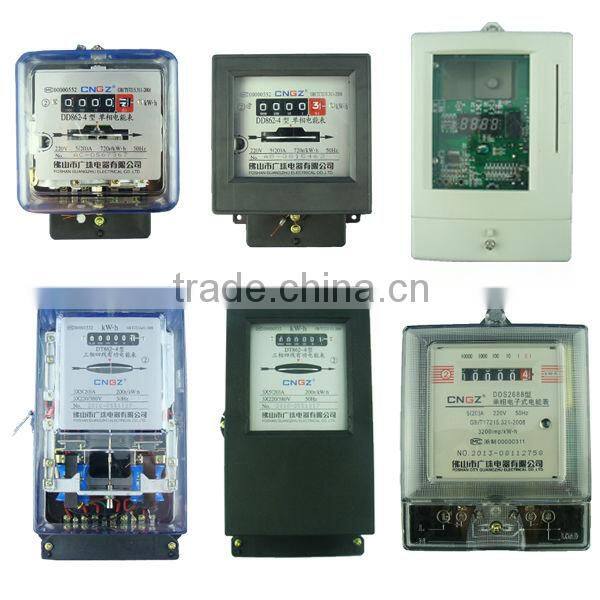 CGZ white Color prepaid expenses Single phase electronic digital energy meter