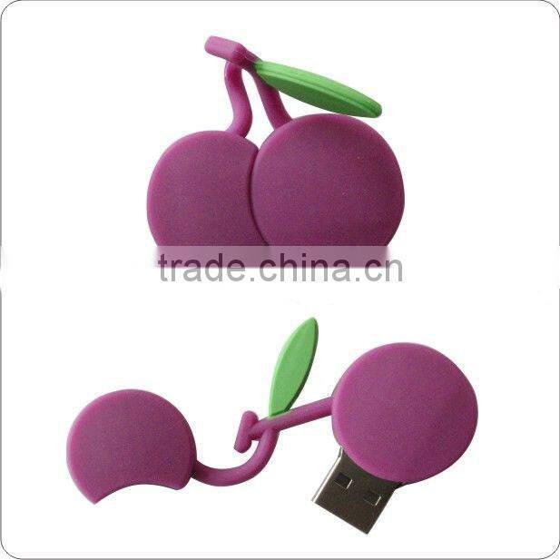 cute cat shape 3d pvc rubber usb cover , usb flash drive cover