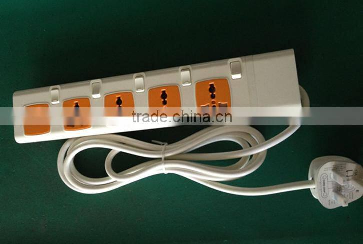 New design 4 gang universal pin extension with double USB