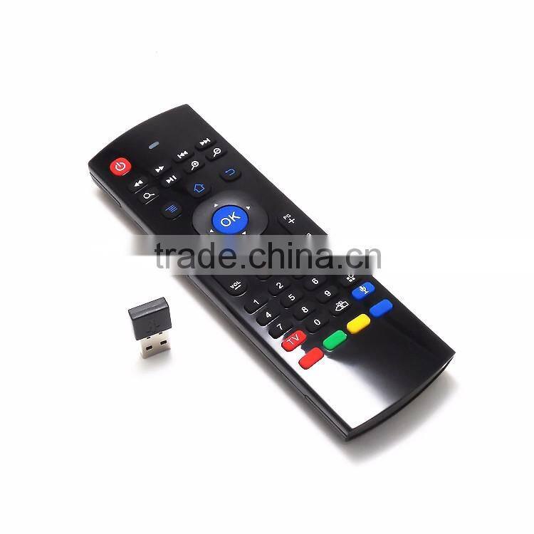 Portable 2.4G Wireless Remote Control Air Fly Mouse Keyboard for Android TV Box PC
