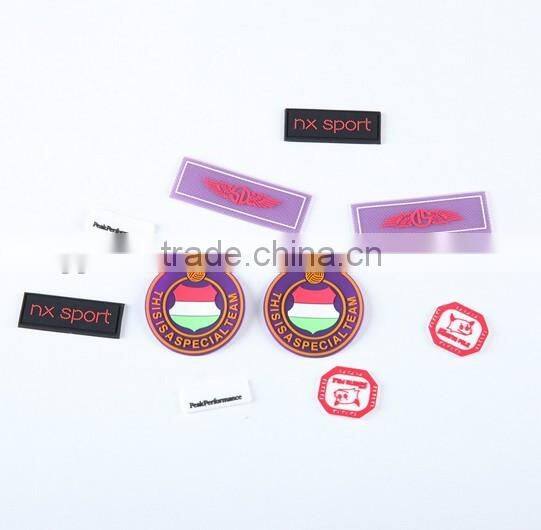 High Quality Customized PVC Rubber Silicone Label Patch For Bag