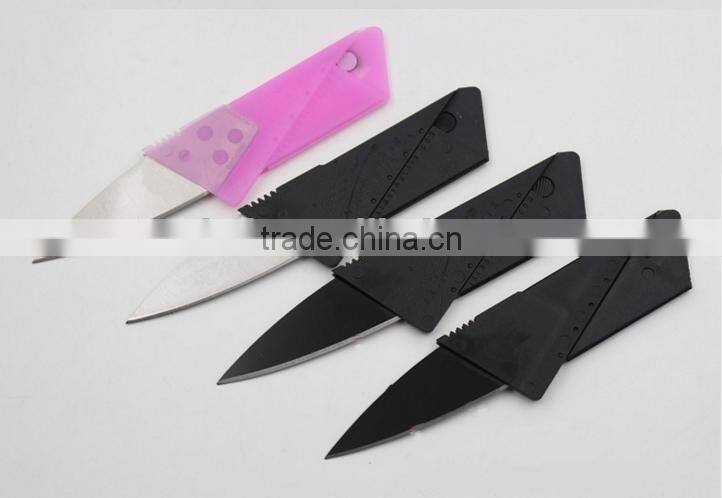 OEM multifunction stainless steel folding credit card knife