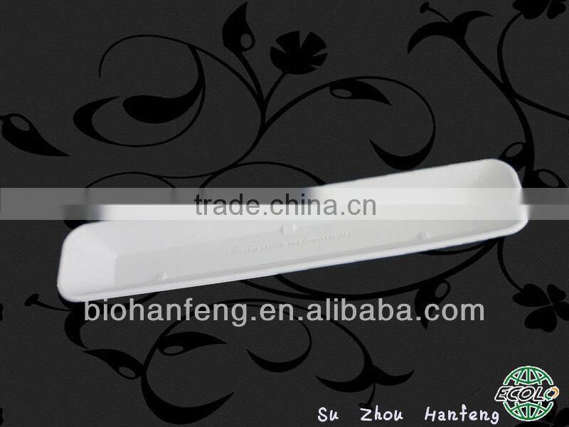 Biodegradable compostable disposable tray