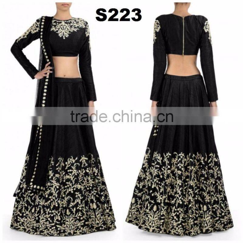 Raw Silk Lehenga on Sale
