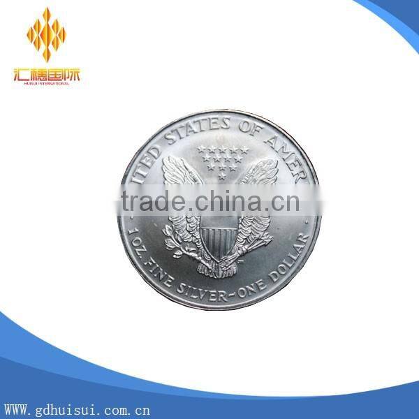 Top sale cheap customized silver sports challenge coins no minimum