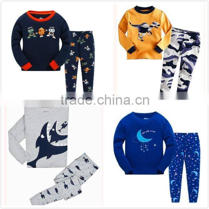 kids clothing wholesale animal cartoon print homewear pyjamas winter kids