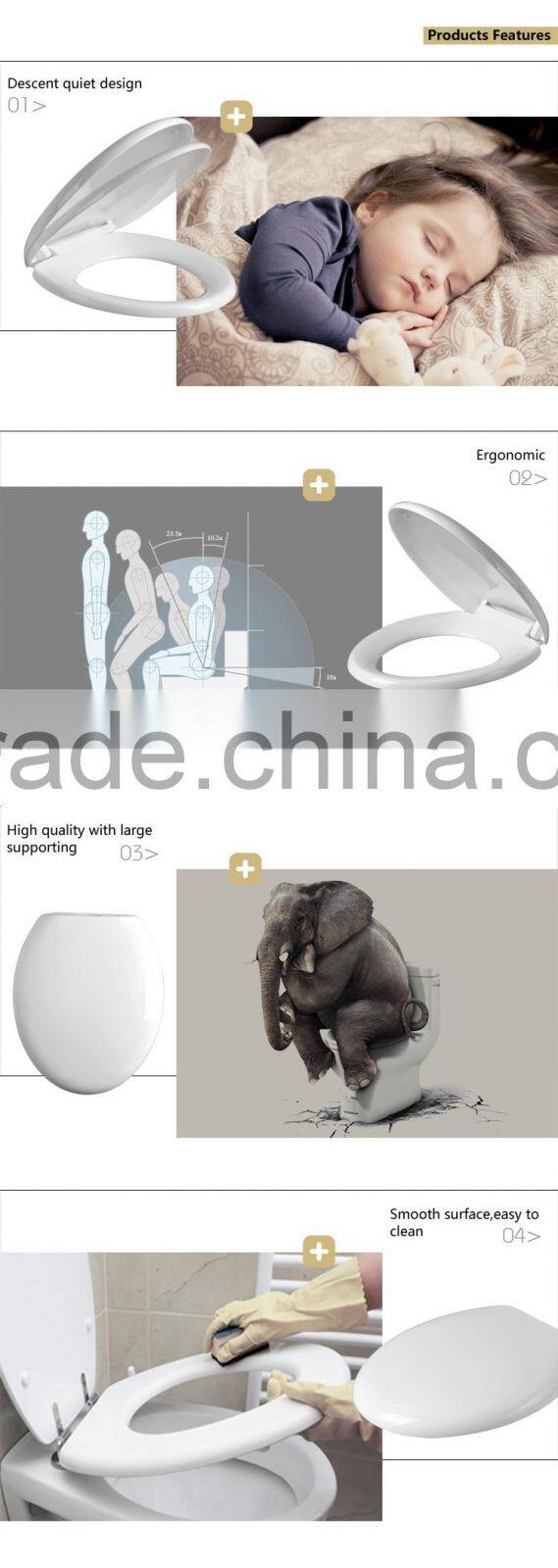 plastic round shape toilet seat with high quality bathoom accessories
